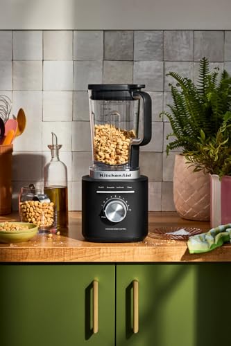 KitchenAid 5KSB2073EBM Pure Power Blender, Mixeur Puissant avec Bol 2L sans BPA, 10 Vitesses et Programmes Automatiques, Noire Réglisse