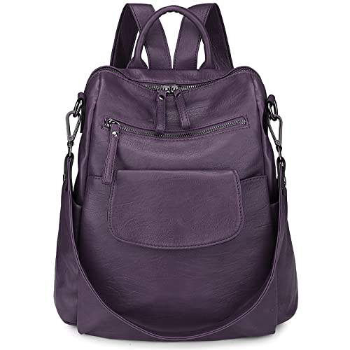 Image of Uromee Backpack Purse for Women Vegan Leather Ladies Fashion Travel Shoulder Bag Convertible