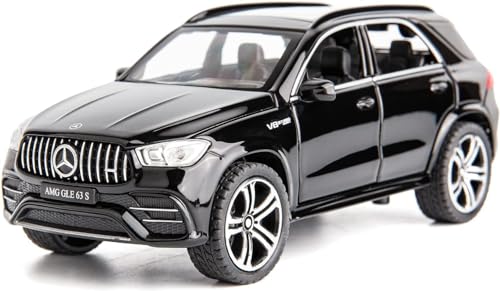 Image of 1:32 AMG GLE 63 S Scale Alloy Metal Pull Back Die-Cast Car Toy with Sound & Light Mini Auto Model for Kids Durable Metal Body Realistic Design Gift for Boys & Collectors (Black)