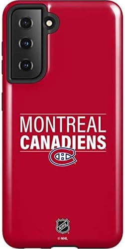 Skinit Pro Phone Case Compatible with Galaxy S21 5G - Officially Licensed NHL Montreal Canadiens Home Jersey Design
