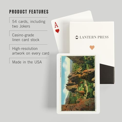 Lantern Press Colorado Springs, Baraja tamaño póker 52 cartas miniatura 3
