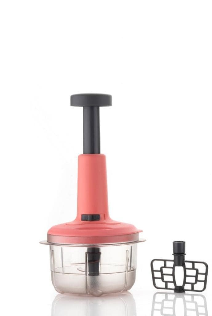 Manual Hand Press Push Chopper with 3 Blades for Effortless Chopping Vegetables & Fruits Chopper Mixer Cutter to Cut Onion, Salad, Tomato, Potato (Multi,650 ML)-image-17
