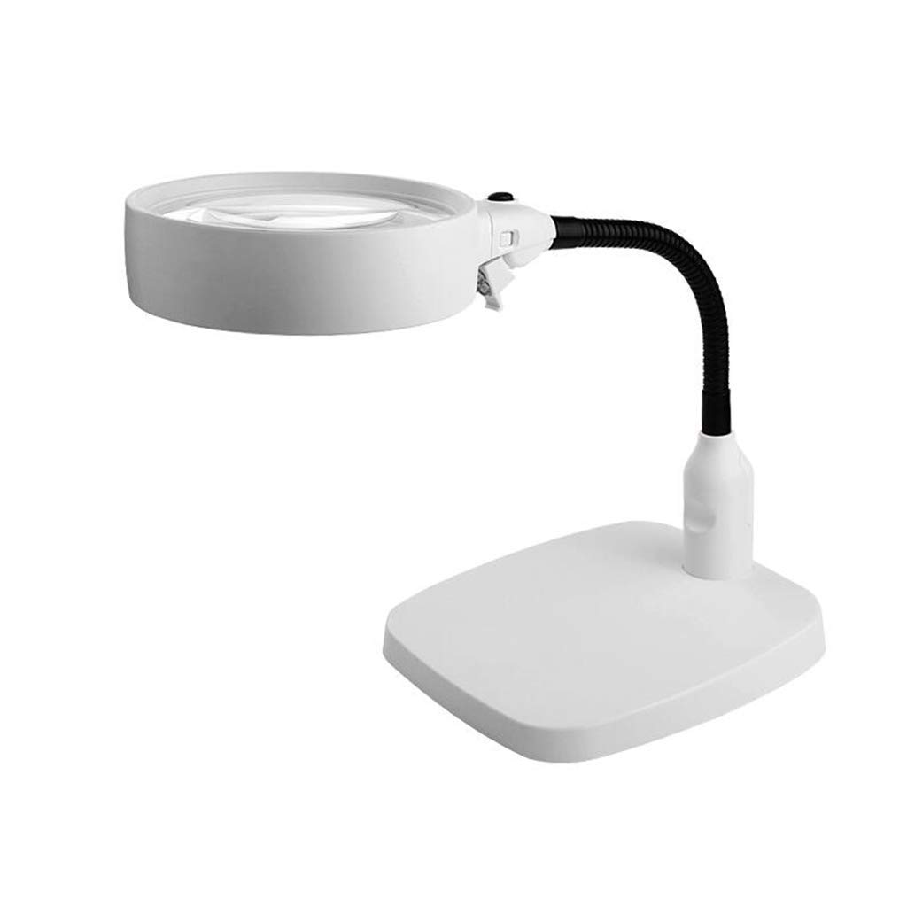 Lupa de Escritorio de Aumento con luz LED 10x HD Tamaño de Lectura -130 * 320 * 43 mm de Mano