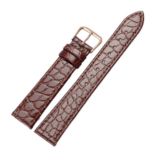 Bracelet montre cuir ultra-fin 20mm marron pour remplacer votre montre MIDO