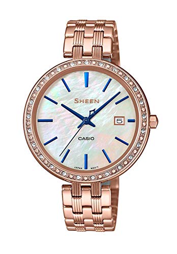 Preisvergleich Produktbild CASIO Damen Analog Quarz Uhr mit Edelstahl Armband SHE-4052PG-2AUEF