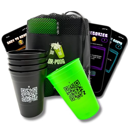 QR-Pong - Beer Pong mit App und 3.000 lustigen Aufgaben - Schon 70.000...