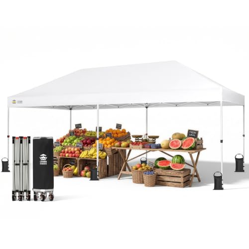 CROWN SHADES 10x20 Pop Up Canopy Tent, Event Shelter with...