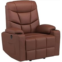 PU Leather Power Lift Recliner Chair for Elderly Home Theater Reclining Sofa Chairs Fabric Electric Power Recliner Chairs with Massage and Heated