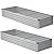 zunatu 10x2x1ft(2 Pack) Galvanized Raised Garden Bed,Outdoor Planter Boxes Metal Patio Kit Planting Bed for Vegetables Flowers,Silver