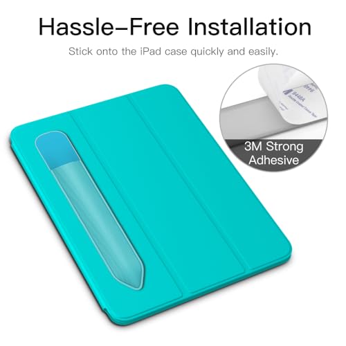 Image of MoKo Adhesive Pencil Case Holder Sticker for Apple Pencil, Cyan Blue