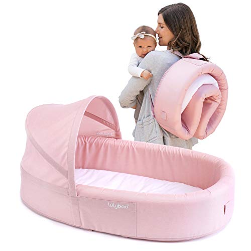 flisko 2 in 1 travel crib & bassinet