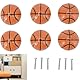 Cyrank Basketball-Schrank-Schubladen-Türgriffe, 6er-Set, Kugeltyp, Einzelloch, für Kinder, Kommoden, Schubladen, Schreibtischgriffe, Sport, Kinderzimmer, Küche, Schlafzimmer, Dekoration