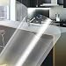 Vilihy Kitchen Backsplash Wallpaper Stickers Waterproof Oilproof High Temperature Resistant Transparent Environment-Friendly PVC Can be Cut, 118"x23"