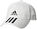 Produktbild adidas Herren 3 Streifen Baseball Kappe, White/Black/Black, OSFL