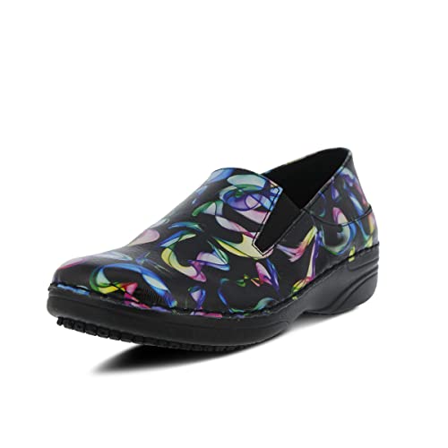 Spring Step Professional Womens Manila-Freflo Clog, Black Multi, 7.5 Us #TOP12