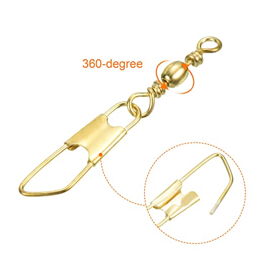 PATIKIL Fishing Barrel Swivel with Safety Snap - Image 4