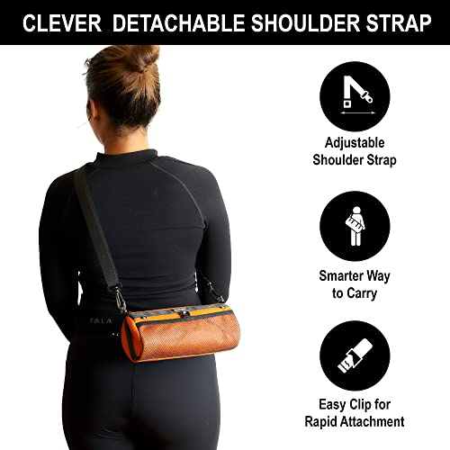 Graptemy Bike Handlebar Bag - Bike Frame Bag For Road, Trek And Mountain Bikes - Front Travel Pouch For Cycling - Bike Accessories For Men And Women - Holder For Tools, Cell Phone & More (Orange) #TOP6