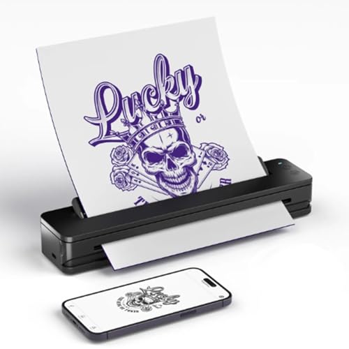 Machine de transfert de tatouage commerciale et imprimante de gabarit portable pour salons