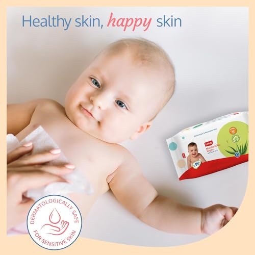 Image of LuvLap Baby Wipes 72+8 - Pack of 6