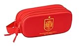 SELECCIÓN ESPAÑOLA DE FÚTBOL - Portatodo Doble 3D, Estuche Infantil, Estuche Niño, Ideal para Niños en Edad Escolar, Cómodo y Versátil, Calidad y Resistencia, 21x6x8 cm