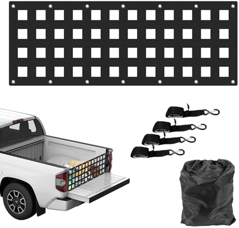 Heavy Duty Tailgate Net For Trucks & SUVs – 54”x17.7” Cargo Bed Extender With Adjustable Straps, 1500 Lb Capacity