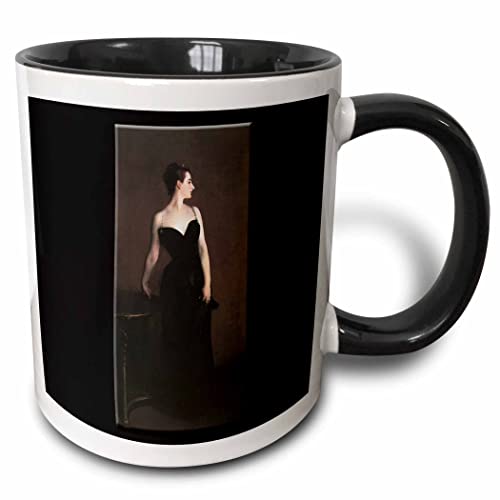 3dRose Madame X by John Singer Sargent 11oz Two-Tone Black Mug