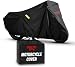 Badass Moto Gear All Wx Waterproof Motorcycle Cover; Heavy Duty, Night Reflective, Windshield Liner, Heat Shield, Lock Pocket, Taped Seams, 96"; For Small Cruisers, Adv &; 800cc+ Sport Bikes MEDIUM