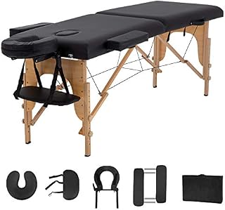 Massage Table Massage Bed Spa Bed 73” Long 2 Folding Portable Massage Table