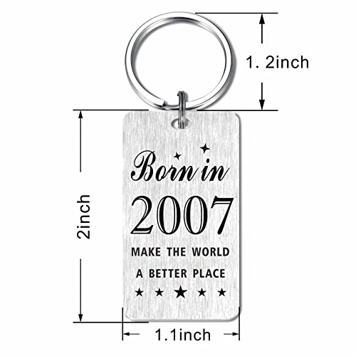 Gezxin Sweet 16 Year Old Birthday Gifts For Girls Boys, 16Th Birthday Keychain Gift Ideas For Teen Girl Boy Teenage, Unique Happy 2007 Sixteen Sixteenth Bday Presents For Women Men Her Him #TOP1