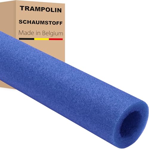 AWM Trampolin Schaumstoff 1000 mm Schaumstoffrohre Schaumstoffpolster Stangenschutz Netz Sicherheitsnetz Zubehör Rohre Polster - BLAU