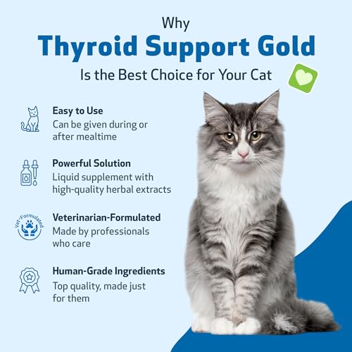 image for Pet Wellbeing Thyroid Support Gold for Cats - Holistic Thyroid Balance
