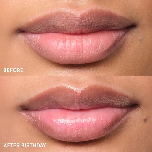 Image of Glossier Balm Dotcom Hydrating Lip Balm - Universal Salve, Up to 12Hr Moisture - Lanolin, Beeswax & Castor Oil for Dry Lips, Cuticles & Skin - Birthday, Clear Soft Shimmer, 15ml