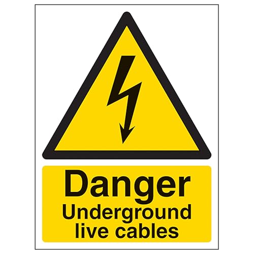 Panneau Underground Live Cables de signalisation plastique 2mm