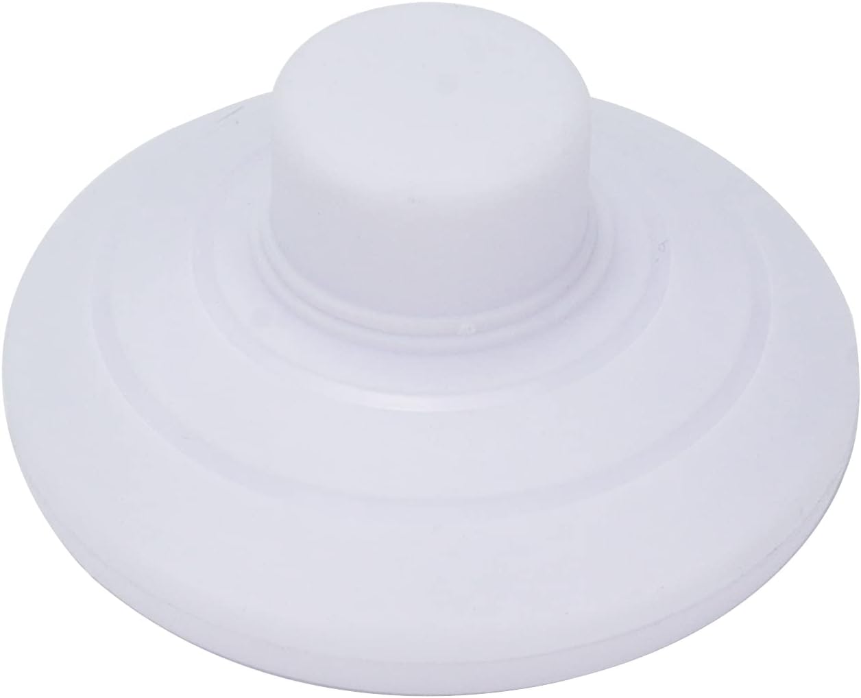 White Floor Foot Switch,Round Floor Foot Switch Inline, Plastic Inline Foot Pedal Lamp Switch w/Push Step-on-Button for LED Light On-Off Control