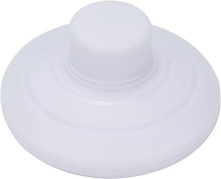 White Floor Foot Switch,Round Floor Foot Switch Inline, Plastic Inline Foot Pedal Lamp Switch w/Push Step-on-Button for LED Light On-Off Control