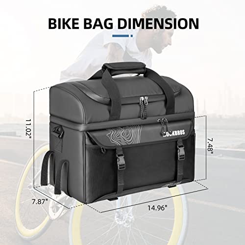 Rockbros Bike Trunk Cooler Bag Bicycle Rack Rear Seat Carrier Bag Insulated Bike Panniers For Bicycle Commuter Shoulder Bag 11L Storage Luggage Bags For Cycling Accessories E-Bike Cargo Travel #TOP3