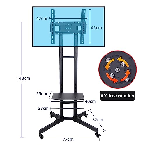 Soporte móvil para TV de 32-60 pulgadas con ruedas miniatura 2