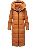 LOOK: Eleganter Damen Puffermantel mit kuschelig weich gefütterter Kapuze und dick gefüttertem Kragen von der Marke Marikoo - Ein Lieblingsteil für Herbst und Winter!