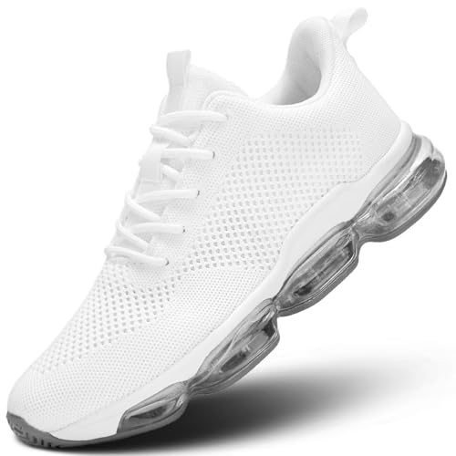 Image of Socviis Men's Air Cushion Running Shoes Breathable Tennis Fashion Sneakers Non Slip Workout Casual Sport Shoes Gym Training Comfortable Walking Shoes