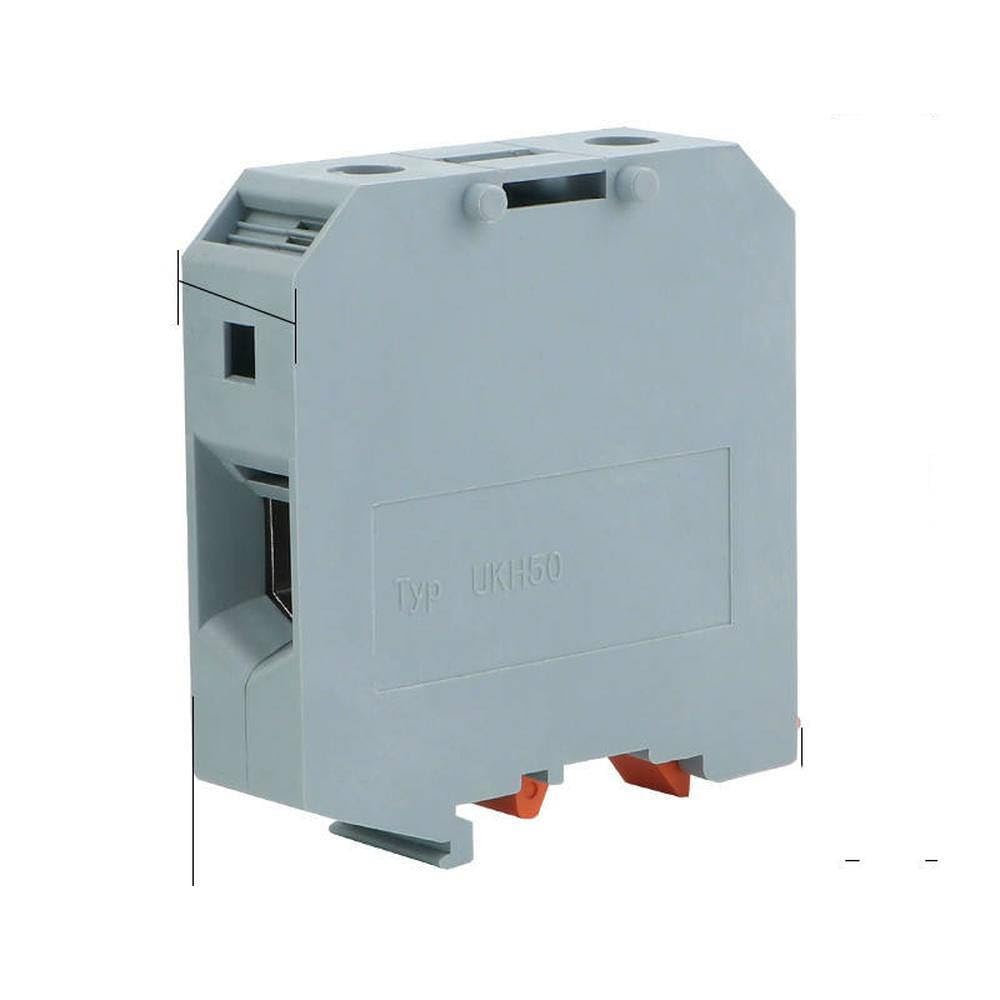 10pcs UKH50N Rail Type Large Voltage Universal Terminal UKH50N Terminal Strip 50mm