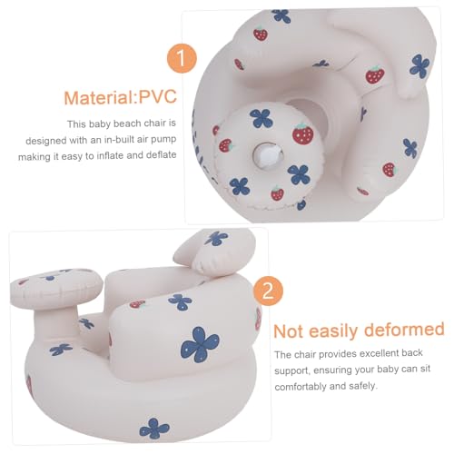 Siège gonflable confort pour bébé avec pompe à air intégrée compact et stable - 3