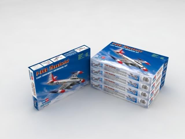 Miniatura 2 de Hobby Boss F-84G Thunderjet Kit de montaje fácil Kit de construcción de modelo de avión