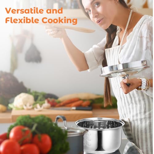 Baderke 304 Stainless Steel Inner Pot Compatible with Zojirushi NS-TSC10 and Tiger JBV-A10U Rice Multi-cooker (5.5 Cups) 3L Inner Bowl Replacement Pot Rice Cooker Stainless Steel by Baderke - Image 6