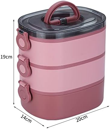 Lunch Boxes, Lunch Bento Box, Layers Stackable Leak-Proof Thermal Bento Boxes, Stainless Steel Food Containers, Multi-Layer Large Capacity Portable Meal Box for Kid Men Women Adults Working Schools