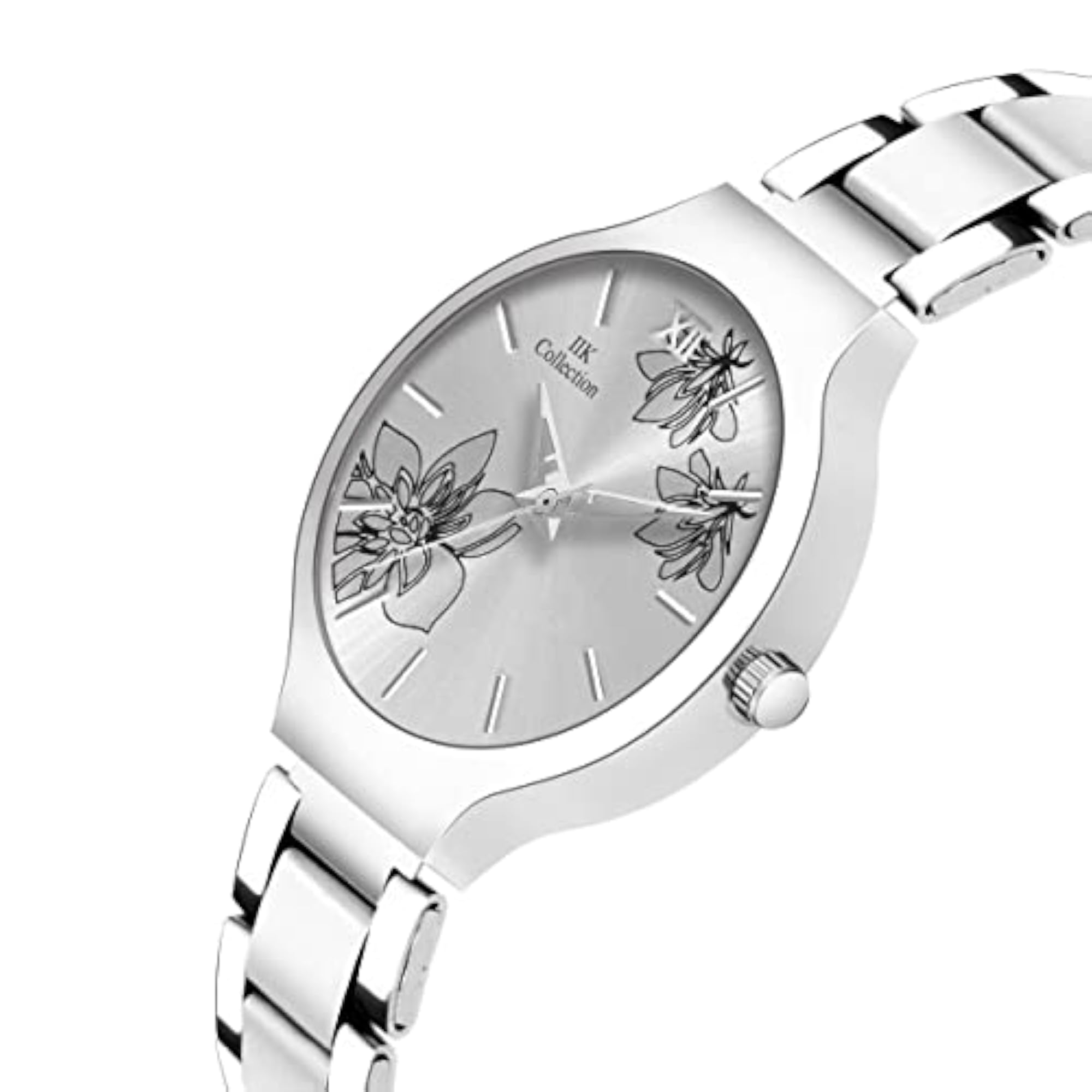 Women's Round Studded Dial Quartz Watch
