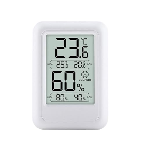 RTFJVXVZ ABS Digital Display Temperature Humidity Meter Household Greenhouse Breeding Record Monitoring