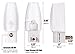 Emotionlite Plug in Night Light, Warm White LED Nightlight, Dusk to Dawn Sensor, Kids, Nursery, Bedroom, Bathroom,Hallway, Stairs, Kitchen, 4 Pack
