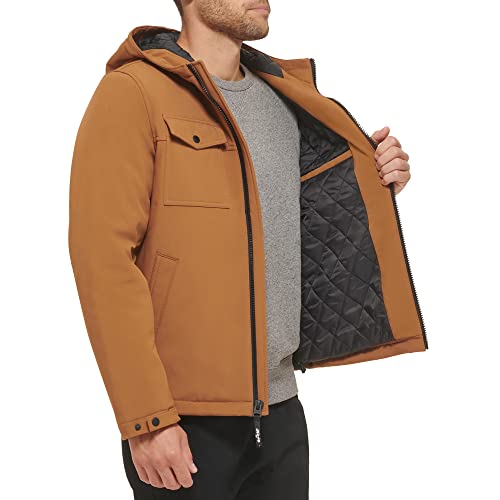 Image of Levi's Men's Soft Shell Two Pocket Hooded Trucker Jacket