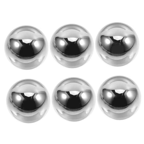 BESTYASH 6 Piezas Piedras de Whisky de Acero Inoxidable Bolas de Hielo Reutilizables para Enfriar Bebidas de Regalo para Amantes del y Whisky