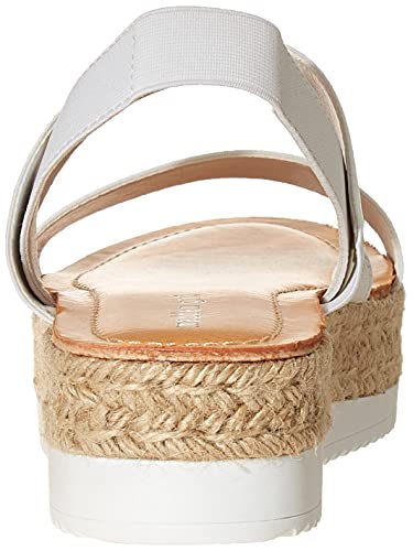 Madden Girl Women's Bowie Espadrille Wedge Sandal, White Fabric, 9 #TOP2